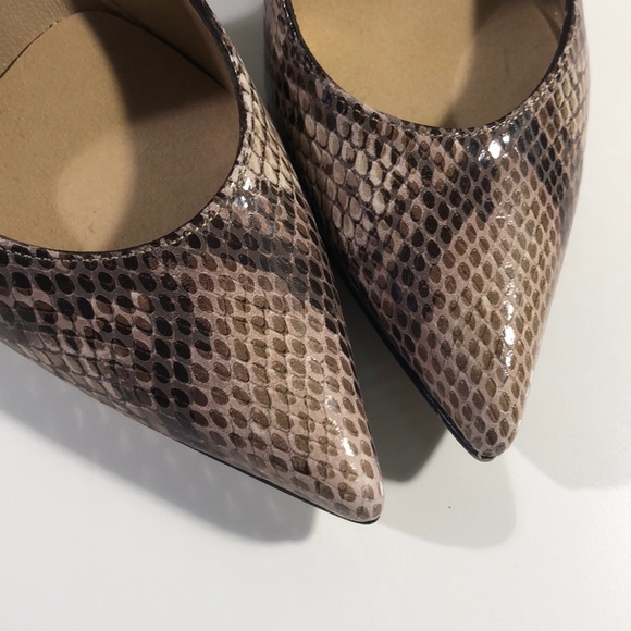 Stuart weitzman 4 inch snakeskin leather heels - Picture 5 of 8